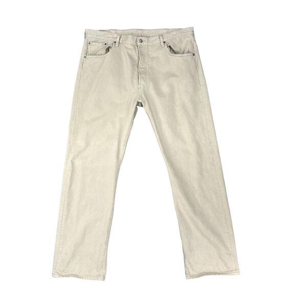 Levis 501XX Jean Mens 40 Sand Denim Mid Rise Button Fly Classic Straight 2012 - Picture 1 of 16